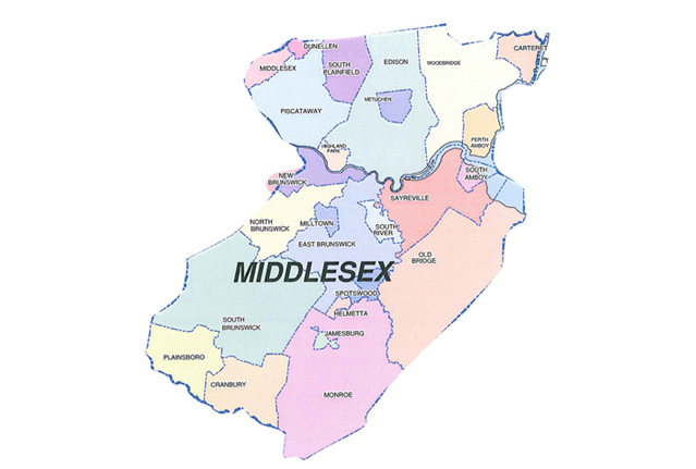 Middlesex County Map