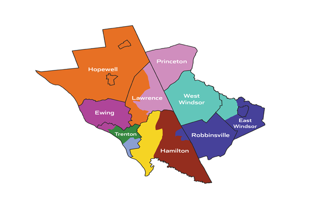 Mercer County Map