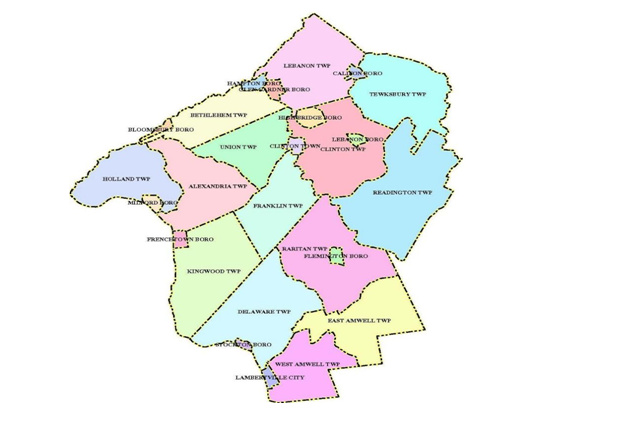 Hunterdon County Map