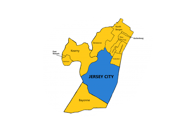 Hudson County Map