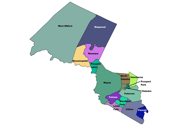 Passaic County Map